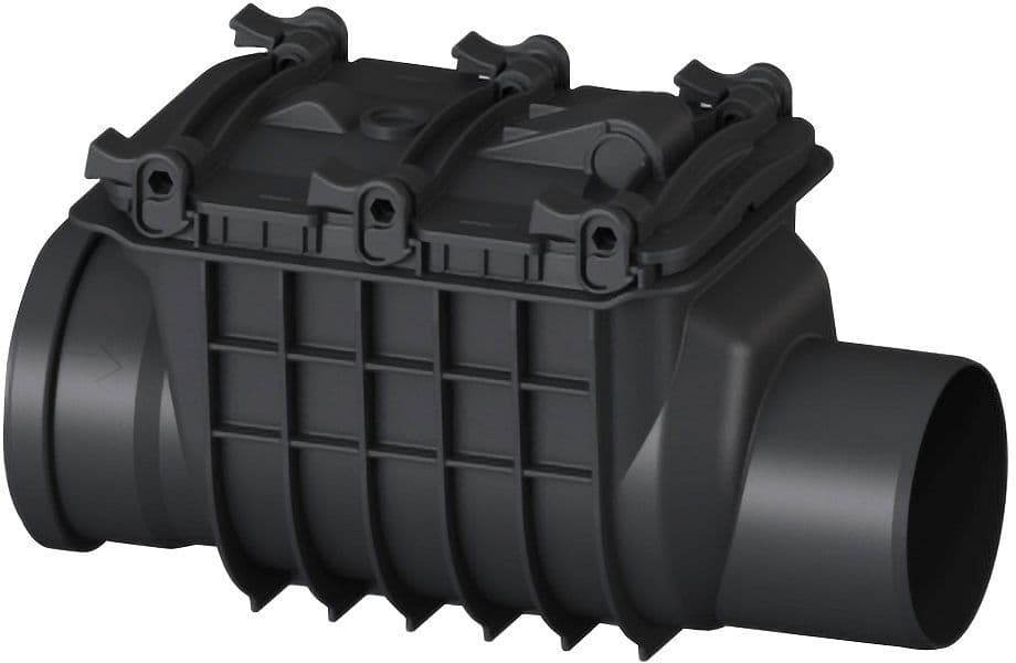 CLAPET ANTI-RET.PVC EGOUT KESSEL 125MM vue 1