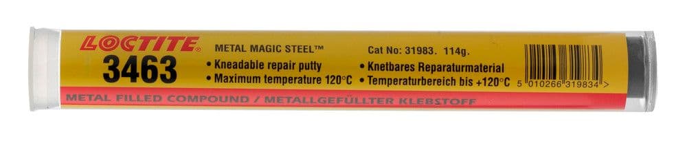 Loctite 3463 pâte de réparation époxy monocomposant chargée d'acier 114 g vue 1