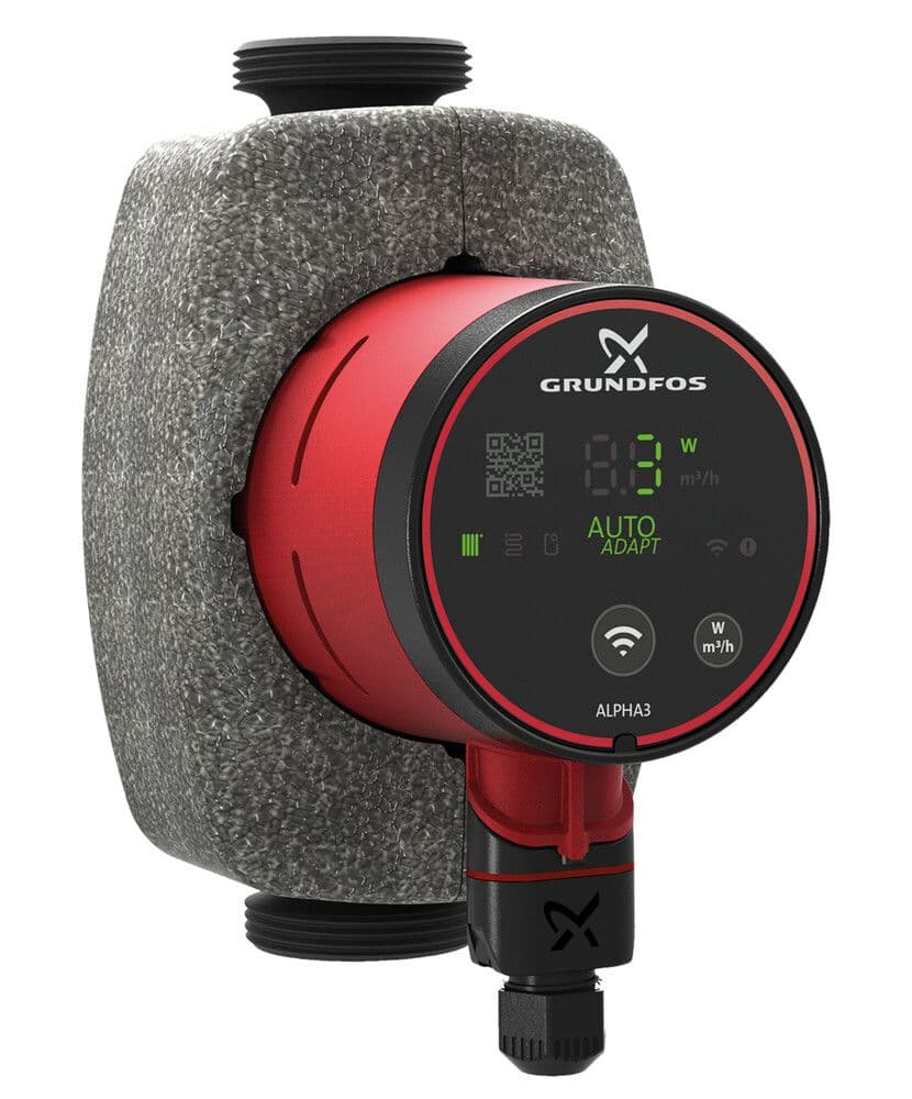 Grundfos ALPHA3 25-80 pompe de circulation 180 mm vue 1