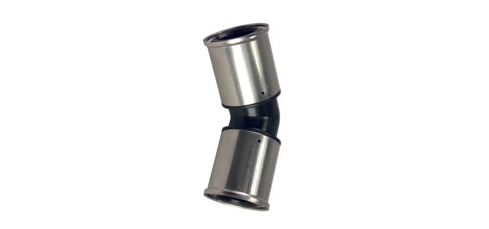 Henco PVDF coude 45° 32-32 vue 1