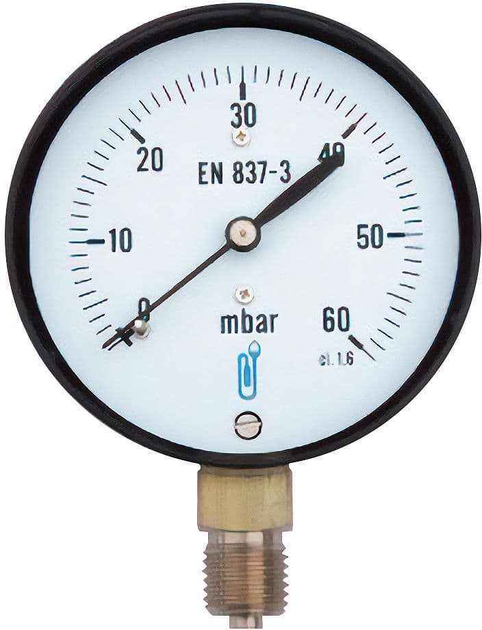 MANOMETRE 1/4" 0-100MBAR SOPER vue 1