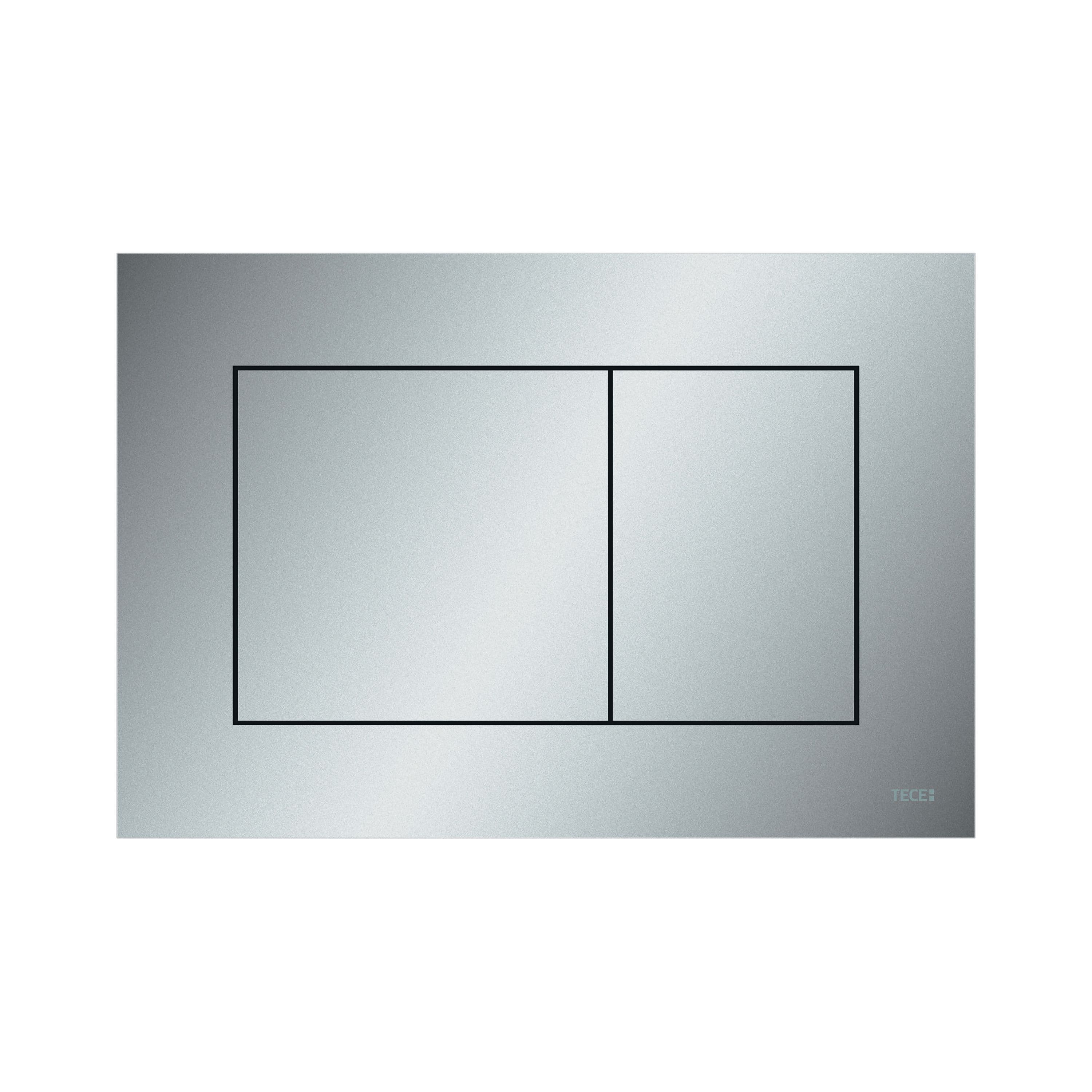 TECENOW PLAQUE DE DÉCLENCHEMENT WC -DOUBLE CHASSE - CHROME MAT vue 1