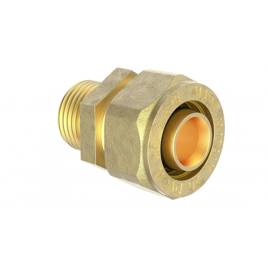 988905655 LT pièce intermédiaire, vierge, 26 mm x 1" M, raccord à serrer pour tube multicouche vue 1