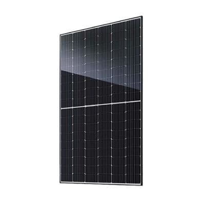 Panneau solaire Ja Solar 465W demi-coupe, double vitrage Noir intégral vue 1