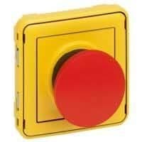Plexo coup de poing impul 10A 250V composable Jaune vue 1