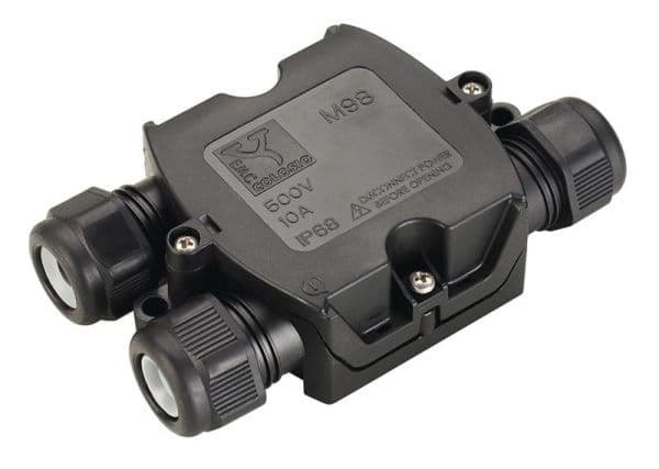 Boîte de connexion IP68, 3 pôles vue 1