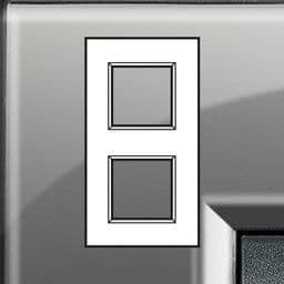 LivingLight - plaque rectangulaire 2 x 2 modules London fog vue 1
