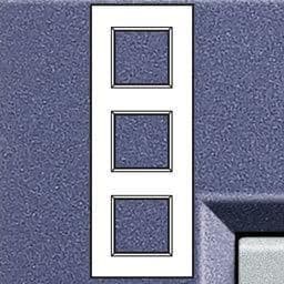 LivingLight - plaque rectangulaire 3 x 2 modules 71mm Club vue 1