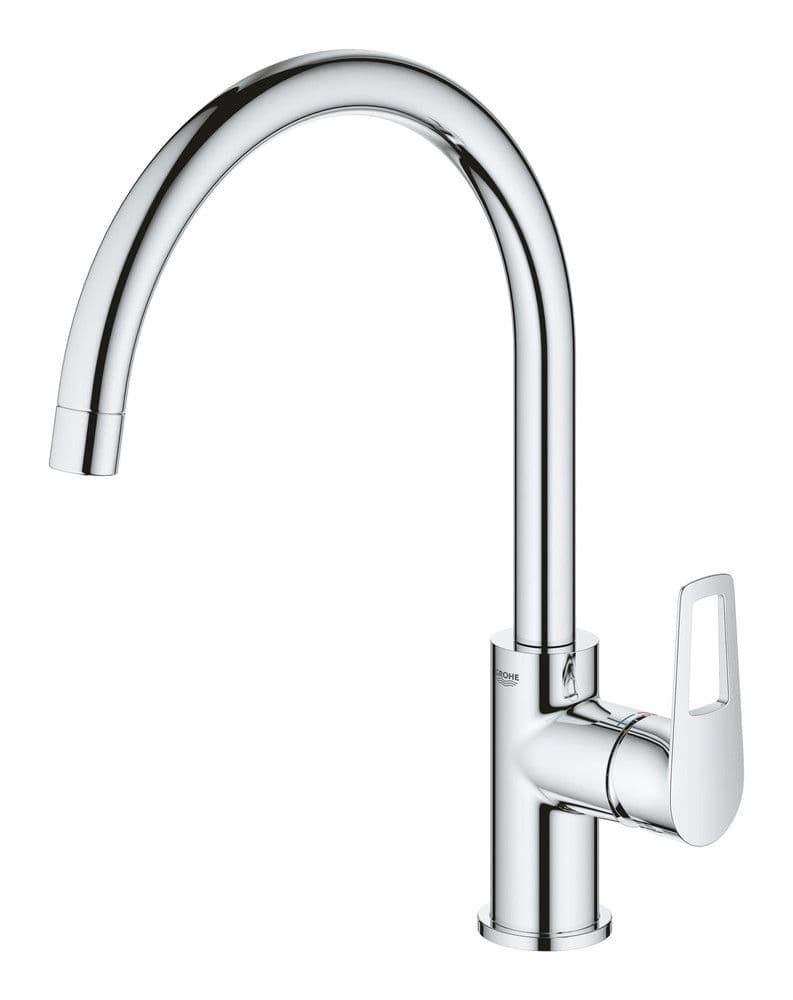 Grohe BauLoop mitigeur évier bec haut monotrou Longlife chromé vue 1