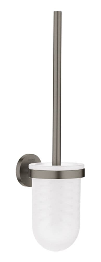 Grohe Essentials porte-balai WC verre/métal mural invisible brushed hard graphite vue 1