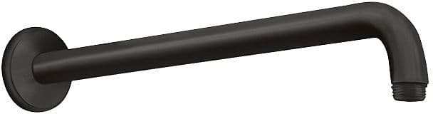 BRAS DE DOUCHE MURAL HG 1/2" 90° SAILLIE 38,9CM NOIR MAT vue 1