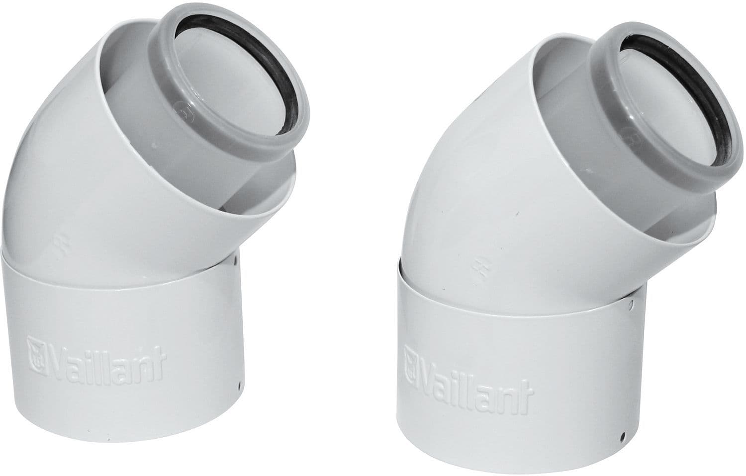2 COUDES CONCENTRIQUES 45° VAILLANT ALU-PP 80-125 vue 1