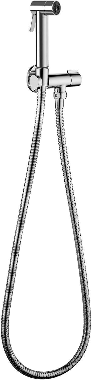SET DE DOUCHE A MAIN WC AVEC ROBINET D'ARRET PAFFONI CHROME vue 1