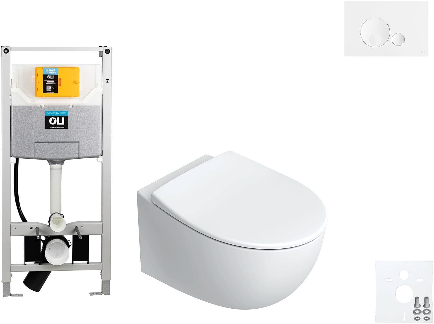 WALLFIX OLI WC SUSPENDU ITALY CATALANO GLOBE BLANC vue 1