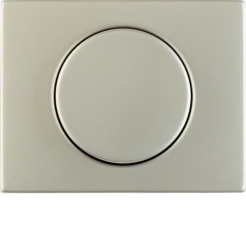 Enjoliveur avec bouton de réglage pour variateur rotatif Berker K.5 Inox vue 1