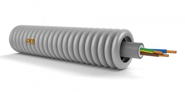 Tube précâblé xvb 3G2.5 diamètre 20mm en rouleau de 100m classe CPR: CCA s3d2a3 vue 1