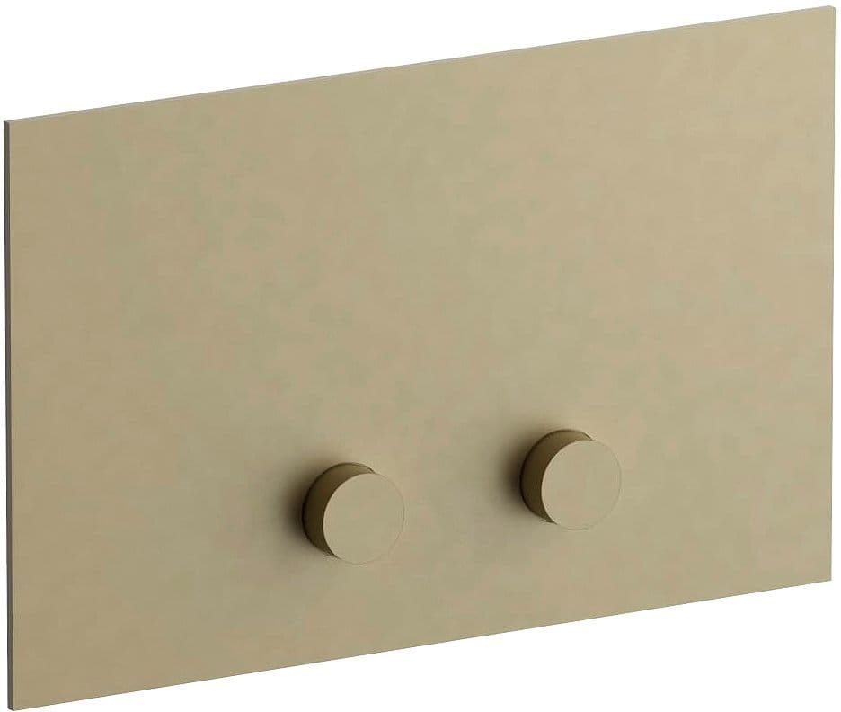 PLAQUE DE COMMANDE 2TOUCHES POUR GEBERIT SIGMA8 SIGM12 ICONA CLASSIC FANTINI MATBRITISHGOLD PVD vue 1