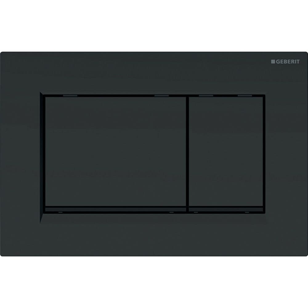 Geberit Sigma30 plaque de commande noir mat vue 1