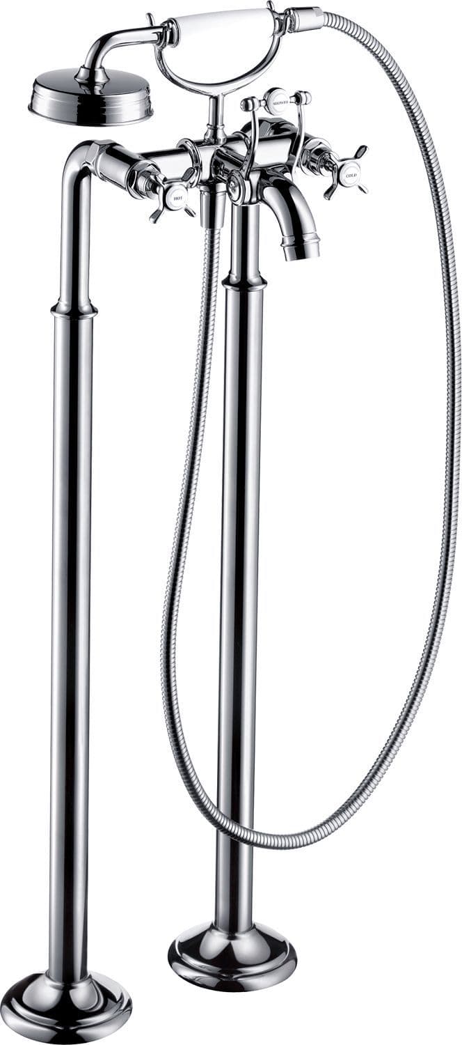 MELANGEUR DE BAIN MONTREUX HANSGROHE MONTAGE SOL NICKEL BROSSE vue 1