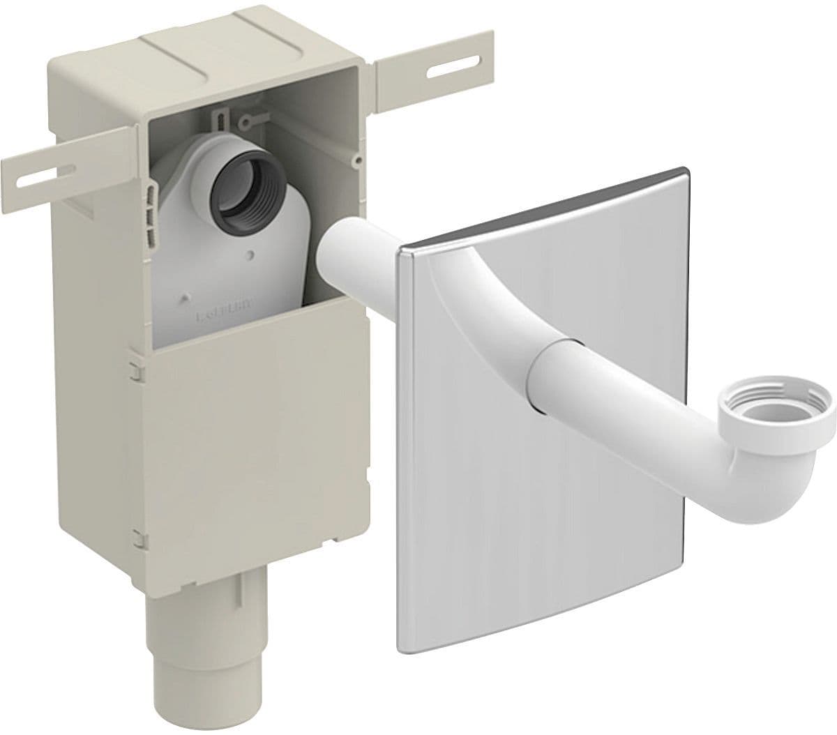 SIPH.A ENC.+PLAQ.GEB.50/56-5/4"-32CHROOM vue 1