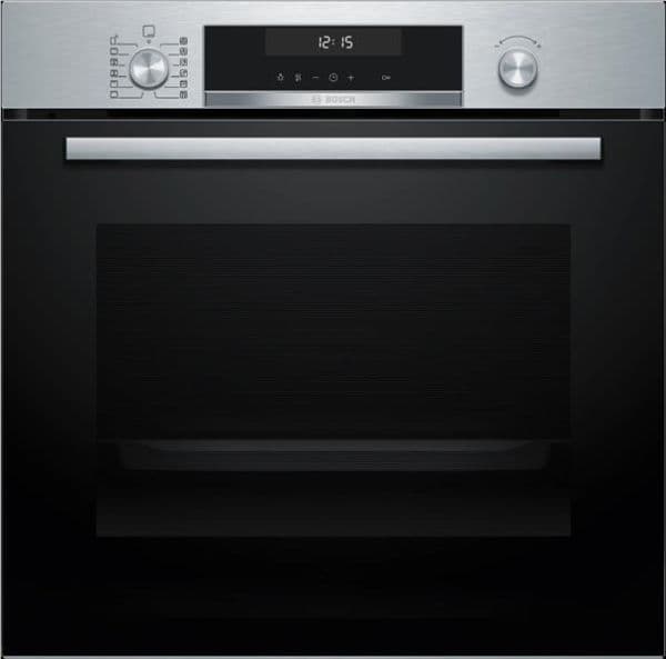 Four serie 6 multifonction 60cm, classe A+, 9 modes de cuisson, pyrolyse, Home connect, display Blan vue 1