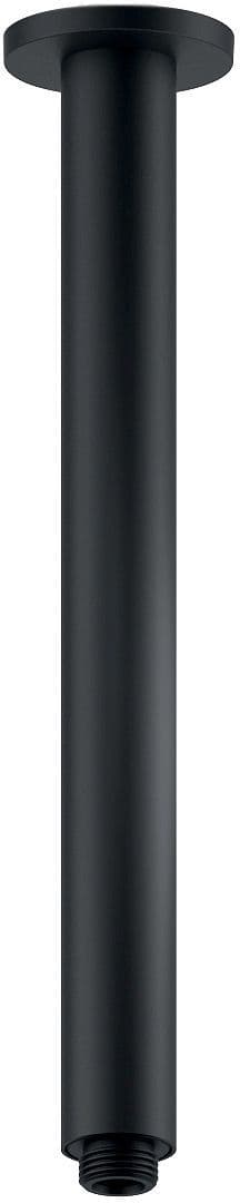 BRAS DE DOUCHE PLAFOND UNIVERSEL NOBILI ROND 1/2"-30CM NOIR MAT vue 1