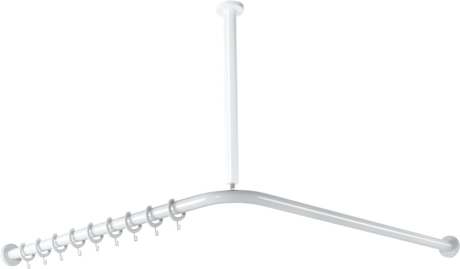 PRT-RIDEAU EQUERRE HEWI 801 100CM BLANC vue 1