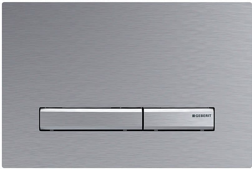 PLAQUE DE COMMANDE 2 TOUCHES SIGMA50 GEBERIT CHROME BROS vue 1