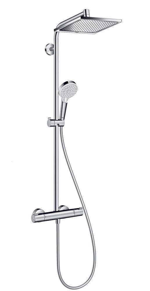 Hansgrohe Crometta Showerpipe système douche thermostat E240 1jet 240mm chrome vue 1