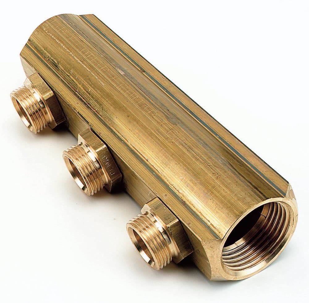 Comap collecteur prémonté nipples 9810JT 4/4"FF M22 entraxe 50mm 3circuits vue 1