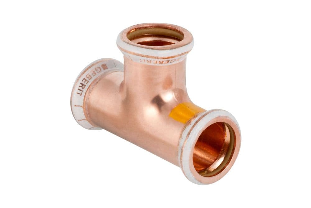 Geberit Mapress raccord à sertir en cuivre pour gaz Té égal 42 vue 1