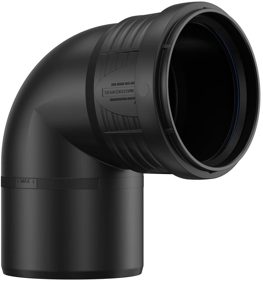 COUDE PP 90°MF 90MM NOIR vue 1