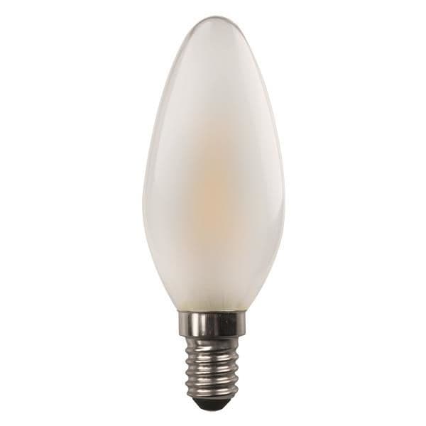 Lampe Led C37 crossed filament 4.5W E14 4000K 220 - 240V dimmable mat vue 1