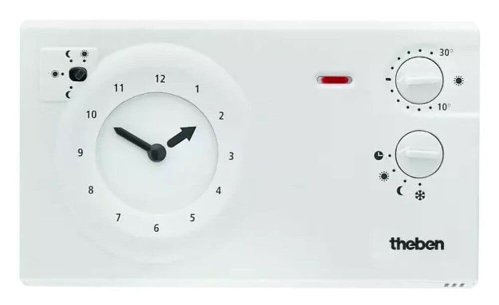 Theben RAM 784 thermostat horloge analogique blanc 24 heures/7 jours vue 1