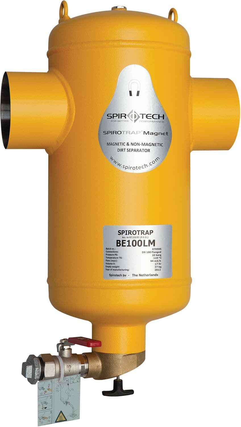 SEPARATEUR DE BOUES + AIMANT SPIROTRAP DN100 A SOUDER vue 1