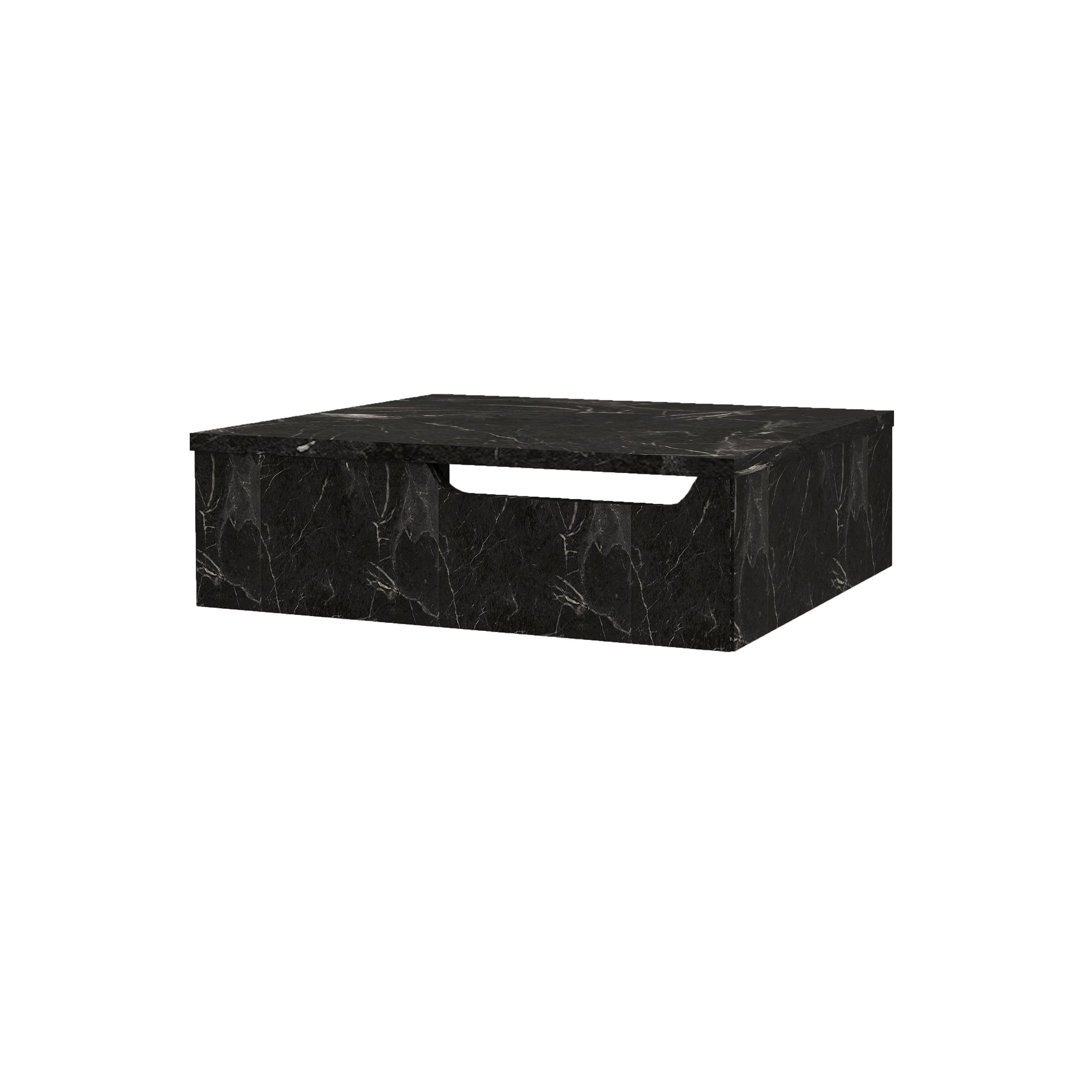 FELIX MEUBLE SOUS-PLAN AVEC PORTE-SERVIETTE (60CM) - MARBRE NOIR vue 1