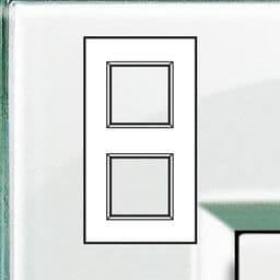 LivingLight - plaque rectangulaire 2 x 2 modules Aquamarine vue 1