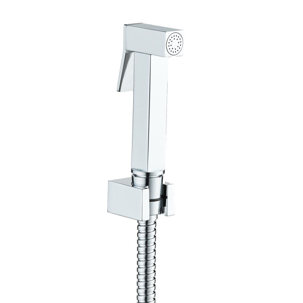 ALONI DESIGN SET WC-(BIDET) DOUCHETTE CARRÉE - CHROME vue 1