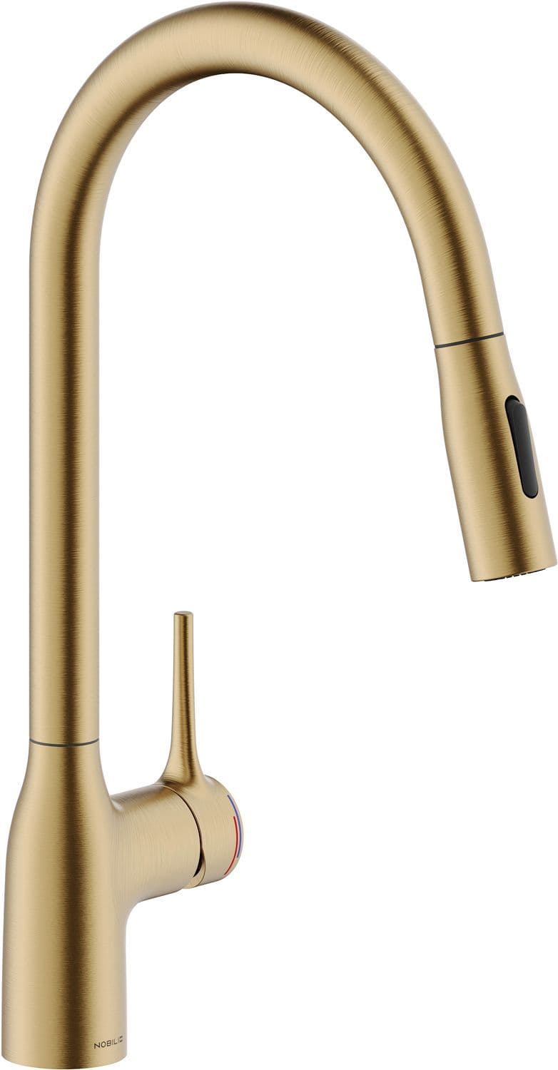 MITIGEUR CUISINE MANIA NOBILI +DOUCHETTE 2-JET AMBRA BROSSE vue 1