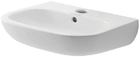 LAVE-MAINS D-CODE DURAVIT 45-34CM +TROU ROBINET BLANC vue 1