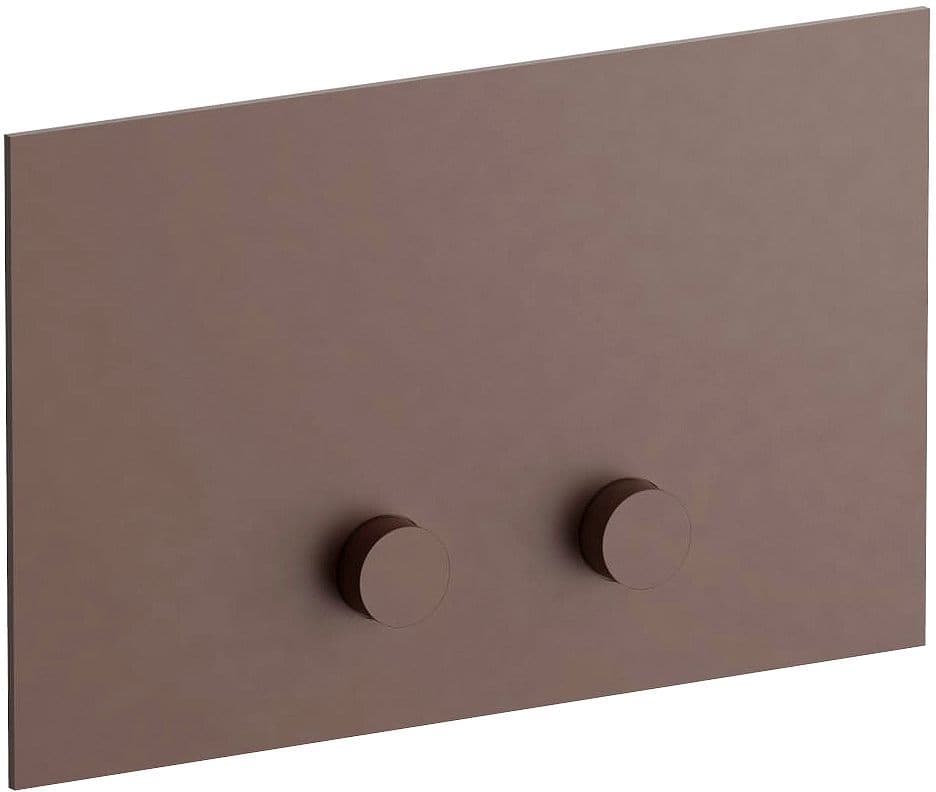 PLAQUE DE COMMANDE 2-TOUCHES POUR GEBERIT SIGMA8 SIGMA12 ICONA CLASSIC FANTINI MAT COPPER PVD vue 1