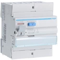 Interrupteur différentiel 4 pôles 40A 300mA type A 4 modules vue 1