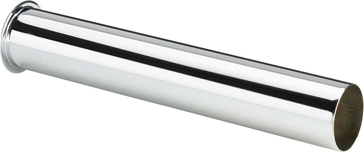 TUBE EVAC.SIPHON BOUT.CHROME 20CM-32MM 5/4" vue 1