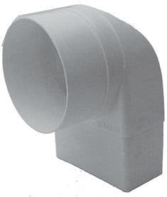 COUDE DE REDUCTION FLAKA RECTANGLE-ROND BLANC vue 1