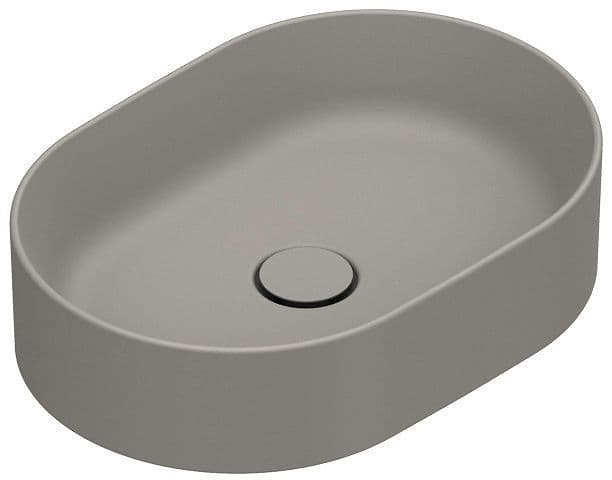 OPBOUWLAVABO ZERO CATALANO CATAGLAZE+ 50X35 H12 ZONDER OVERLOOP TORTORA SATINATO vue 1