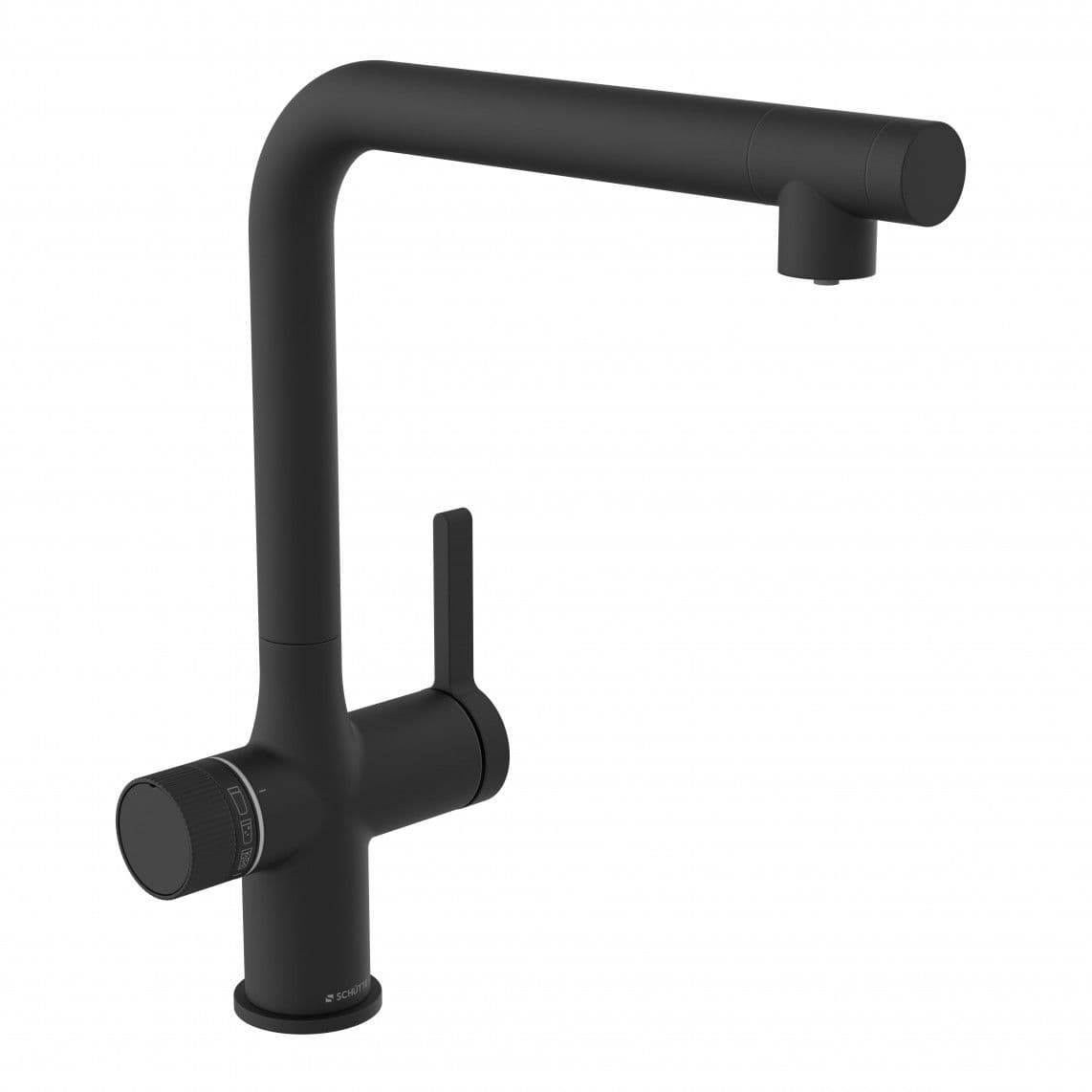 99960 AQUASTAR PREMIUM robinet d'évier à eau gazeuse plus système de refroidissement et de filtration, noir mat vue 1
