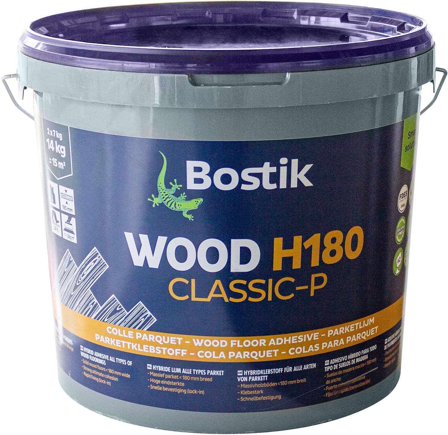 ADHESIF ALU DRY H180 SEAU 14KG (CA. 14M²) D-FLOOR vue 1