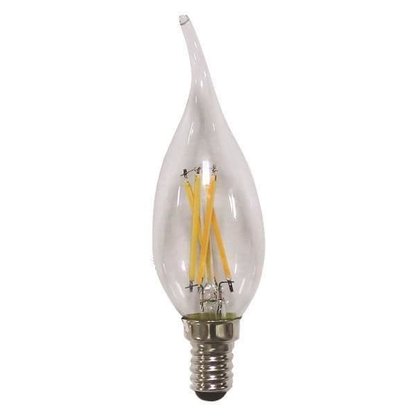 Lampe Led C37 coup de vent crossed filament 4.5W 480Lm E14 2700K 220 - 240V dimmable vue 1