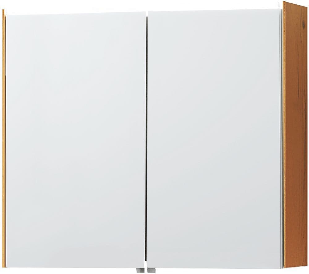 ARMOIRE DE TOILETTE MOLTO 81CM AVEC ECLAIRAGE LEDLINE CHENE GOLD vue 1