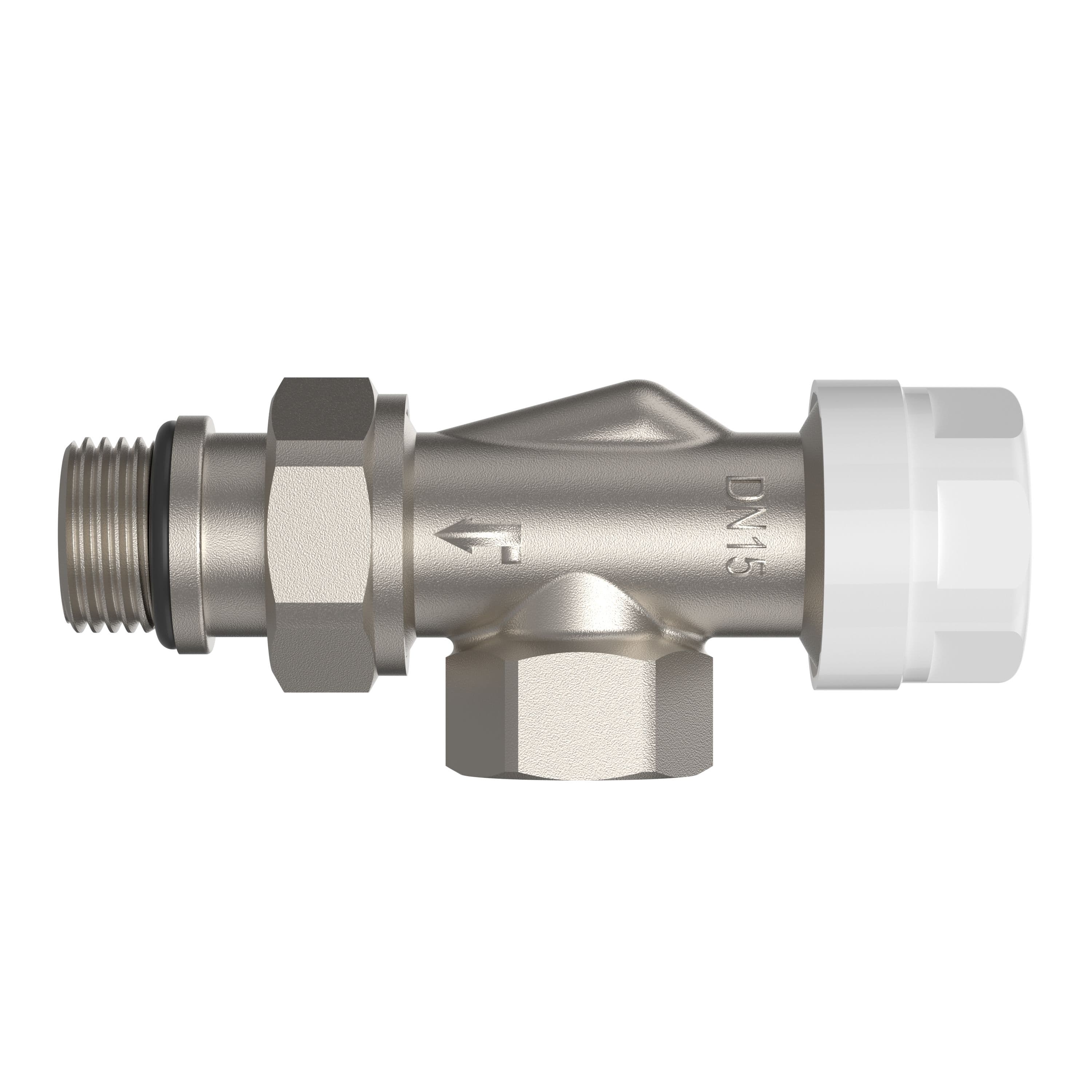 BELRAD ROBINET DE RADIATEUR – THERMOSTATIQUE – ÉQUERRE INVERSÉ – M30 – 1/2" MF vue 1